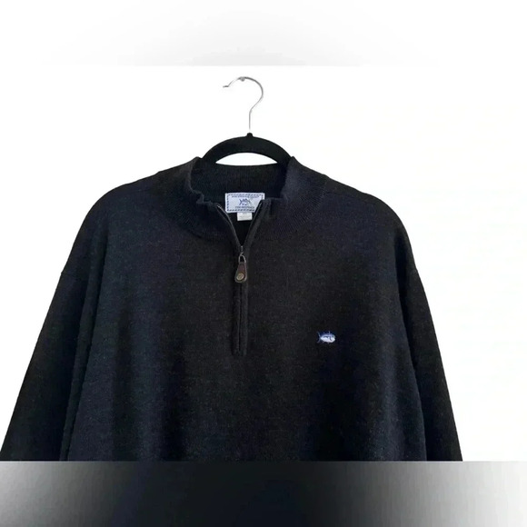 Southern Tide The Skipjack quarter zip pullover 100 % Marino wool Size XXL - Picture 2 of 8